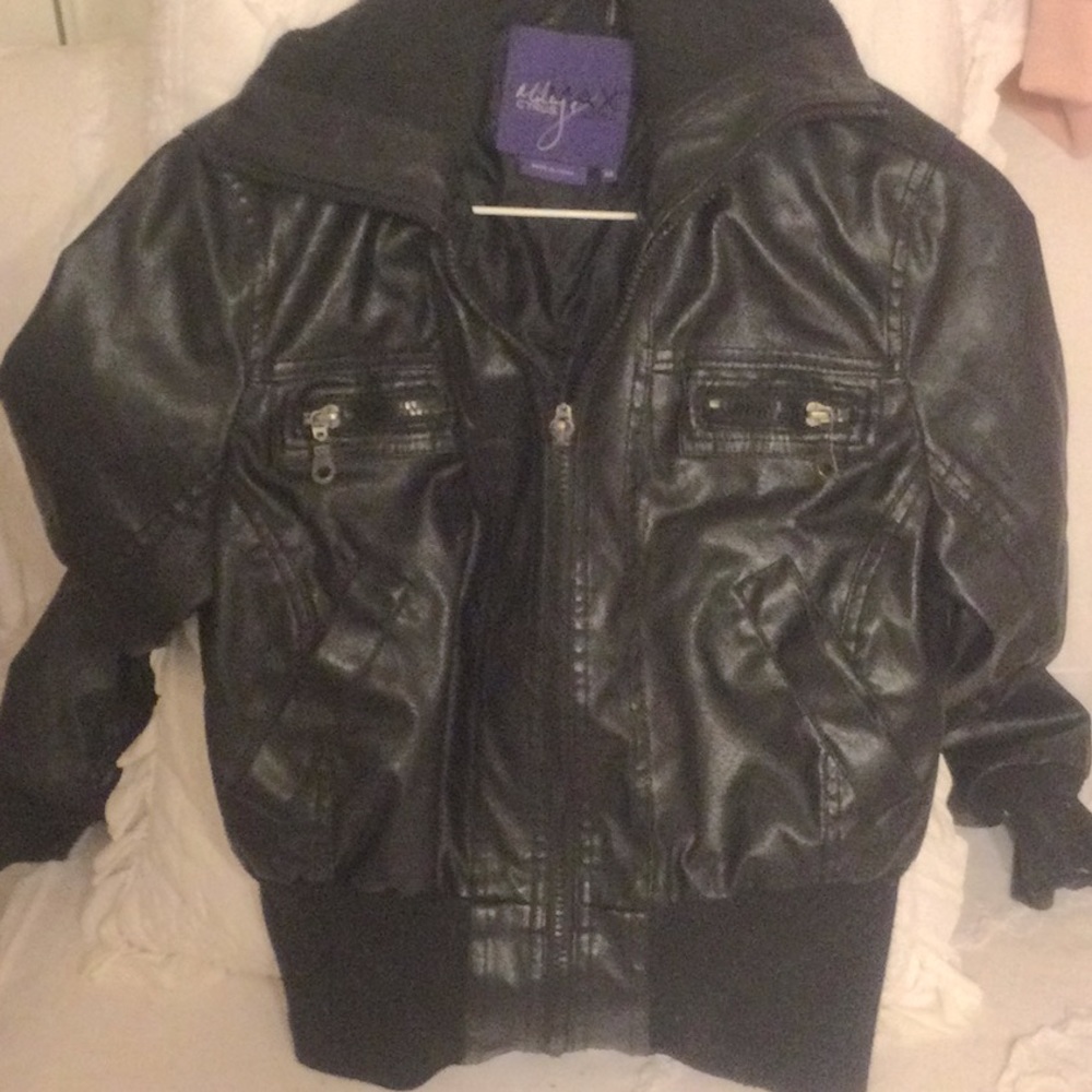 Miley Cyrus PU leather jacket size M